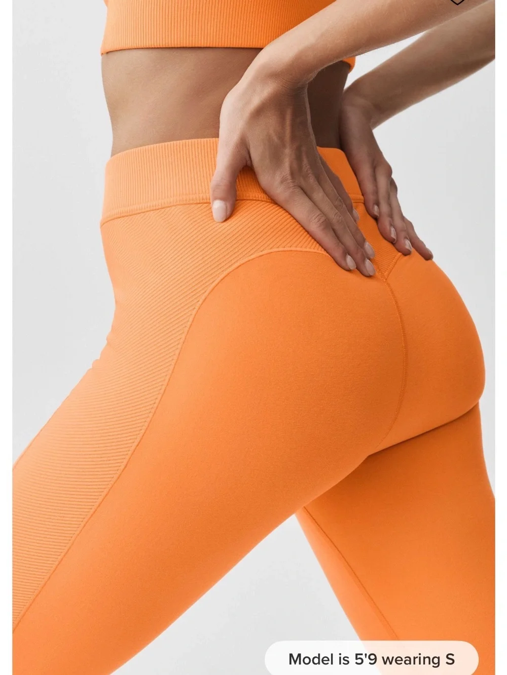 ALO alosoft High-Rise 7/8 relay Leggings in Satsuma Breeze